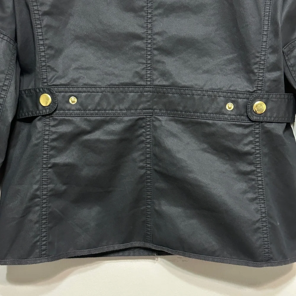 J.Crew Womens Downtown‎ Field Jacket Size XS Coated Cotton City Trench Travel